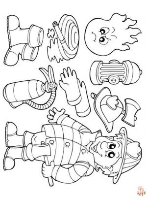 Почтите наших храбрых пожарных с помощью раскраски Easy Firefighter