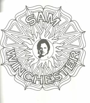 Раскраска сэм