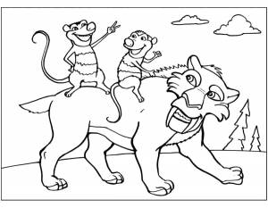 Раскраски период, Раскраска Ледниковый период