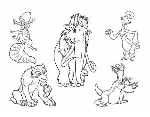 Раскраска Ледниковый Перод