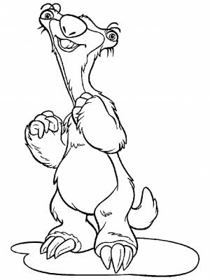 Раскраска Ледниковый период