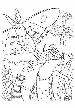 Раскраска Ледниковый Период Герой