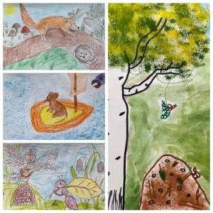 Выставка рисунков «Сказки от Бианки»