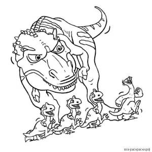 Раскраски Ледниковый период 3 эра динозавров