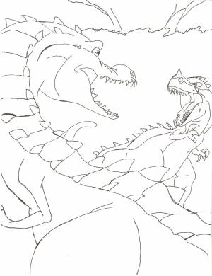 Раскраска ледниковый период эра динозавров