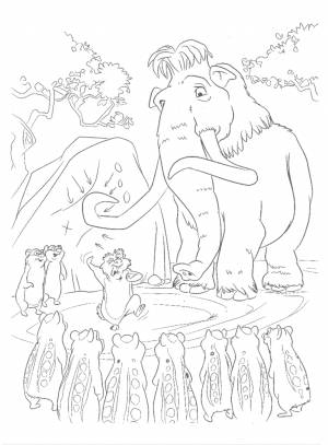 Pаскраска Ледниковый период 71580