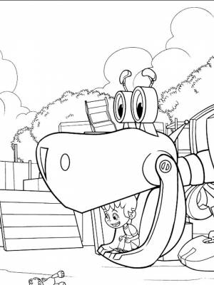 Раскраска Расти механик  листе  онлайн