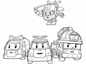 Игра Пазлы Поли робокар правильно