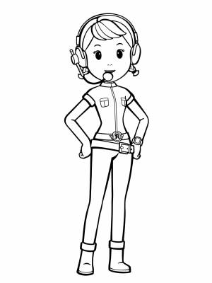 Раскраска Поли робокар  для детей