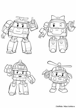 Раскраска Отважные спасатели