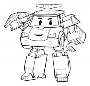 Раскраска робокар