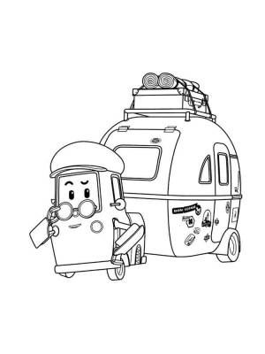 Раскраски Поли Робокар