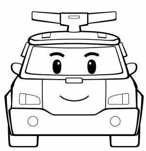 Раскраски Робокар Поли