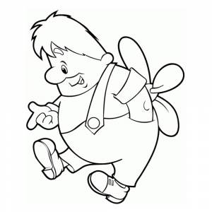 Раскраска Карлсон разговаривает