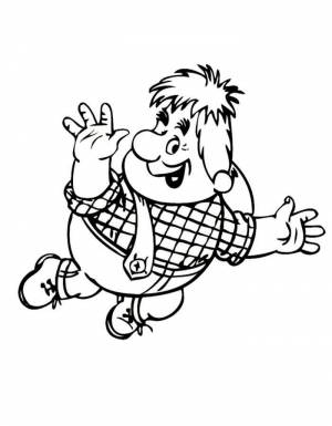 Раскраска Карлсон