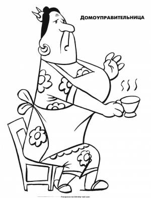 Раскраска Карлсон