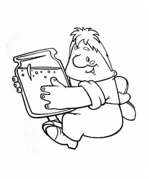 Раскраска Malysh i Karlson 1