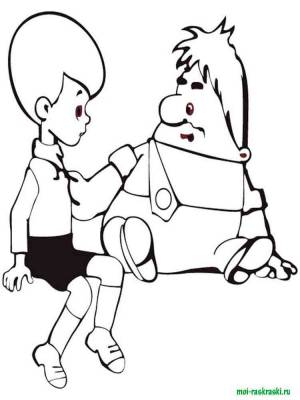 Раскраски Карлсон и Малыш