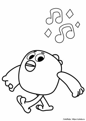 Раскраска Цыпленок Цыпа