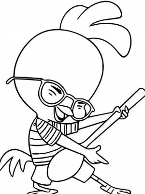 Раскраски Цыпленок Цыпа   в формате