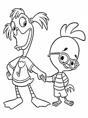 Раскраски Цыпленок Цыпа   в формате