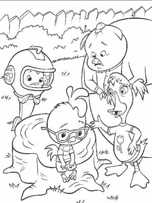 Раскраски Цыпленок Цыпа   в формате