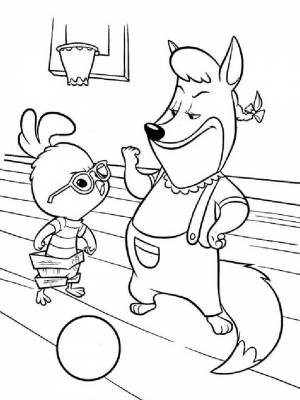 Раскраски Цыпленок Цыпа   в формате