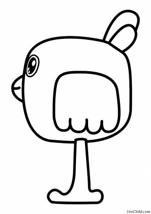 Раскраска саня Мимимишки