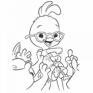 Раскраска Популярный цыпленок