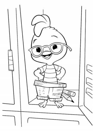 Цыпленок цыпа раскраска