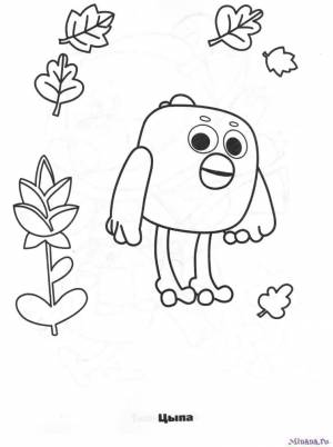 Раскраска Цыпа