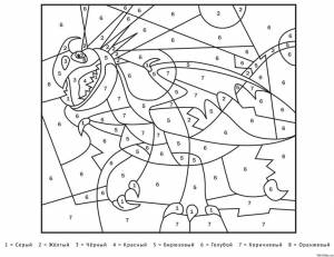 Раскраска Громгильда по цифрам