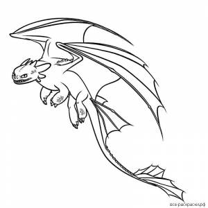 Раскраски ночная жуть дракон