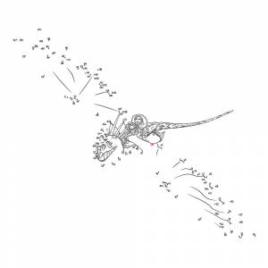 Раскраска Астрид и Громгильда по точкам