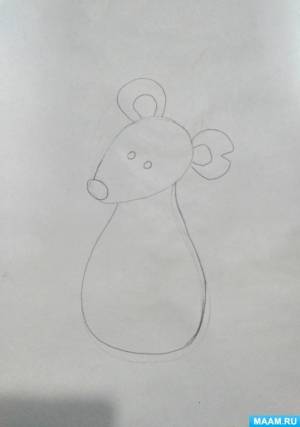 Мастер-класс «Поэтапное рисование «Мышонок Пик»