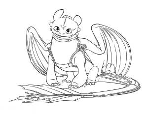 Раскраски Как приручить дракона 2   в формате