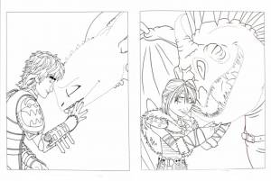 Раскраска Как приручить дракона