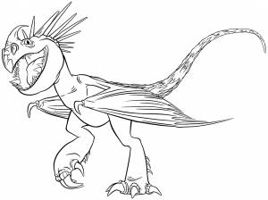 Раскраски из мультфильма приручить дракона