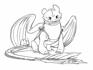 Бесплатно  раскраски «Как приручить дракона»