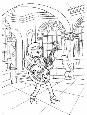 Раскраска Тайна Коко  для мальчиков