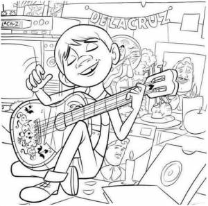 Раскраски Тайна Коко