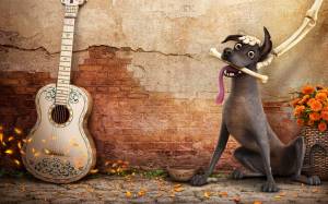 Тайна Коко забавная заставка с Данте и гитарой