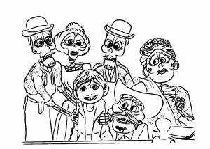 Раскраски Тайна Коко