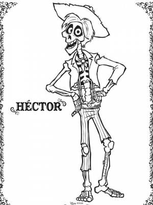 Раскраски Тайна Коко   в формате