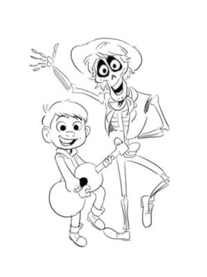 Раскраски Тайна Коко