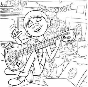 Раскраски Тайна Коко