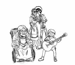 Раскраска тайна коко