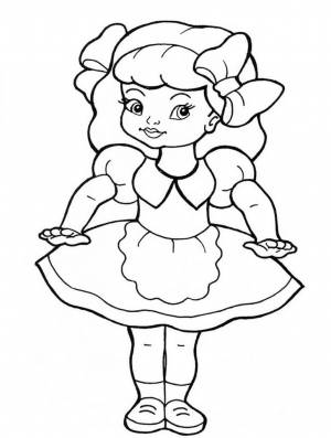 Раскраски Куклы для девочек