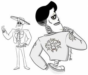 Раскраска тайна коко