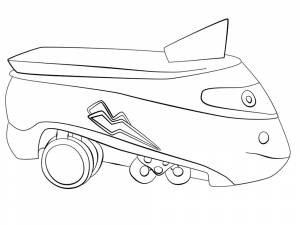 Умные раскраски паровозик Тишка для малышей